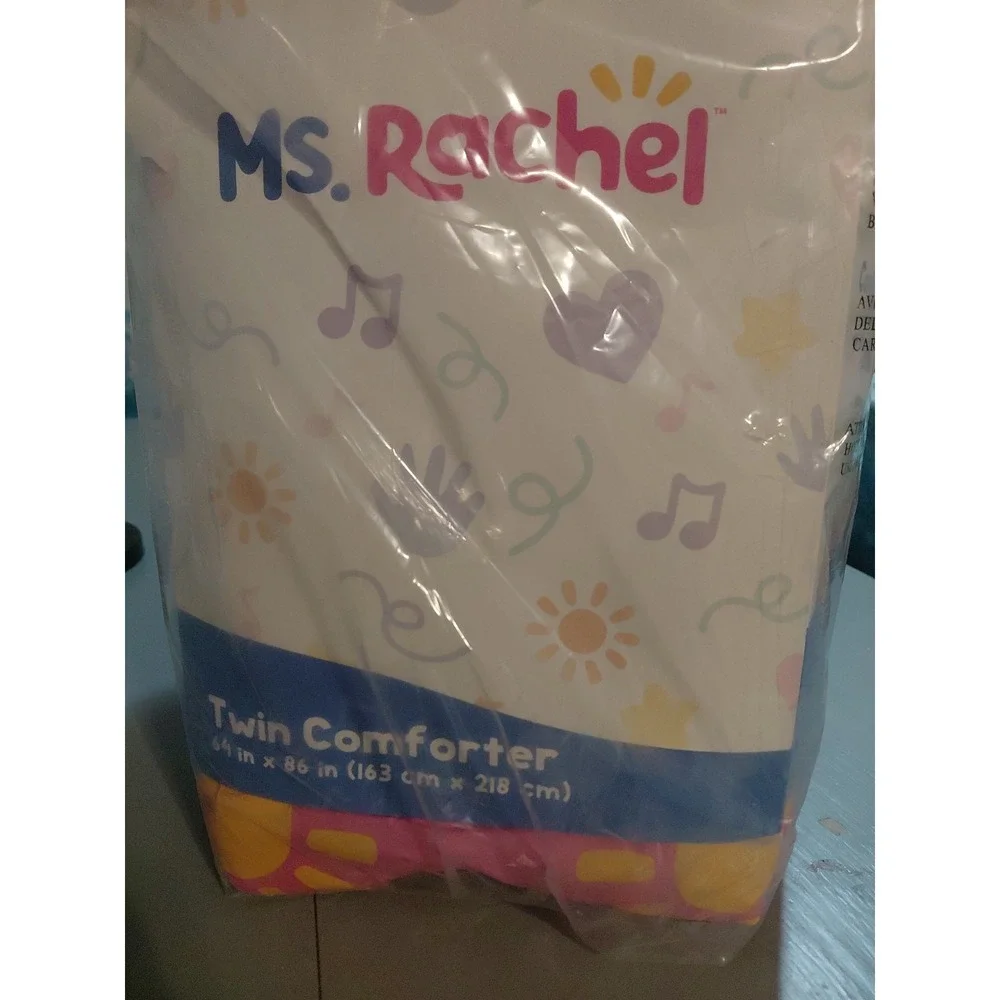 Franco Ms. Rachel Educational Adventures twin comforter  (Single Item) 64 x 86in